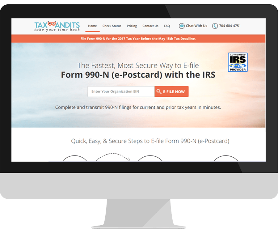 File Form 990-N | e-Postcard Online | IRS 990-N E-filing